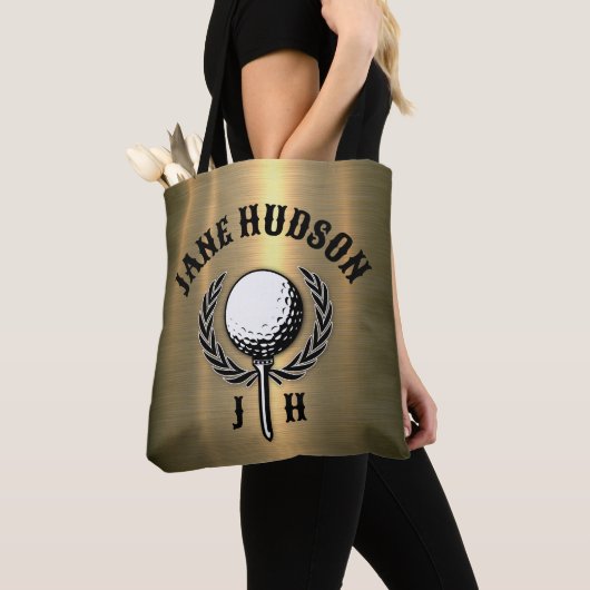 Elegante dames Monogram Golf Design Tote Bag (Dichtbij)