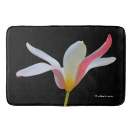 Elegante Dames Tulp Witte Roze Bloemen Badmat