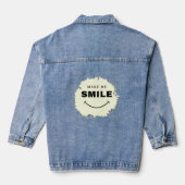 Elegante damesjas denim jacket (Achterkant)