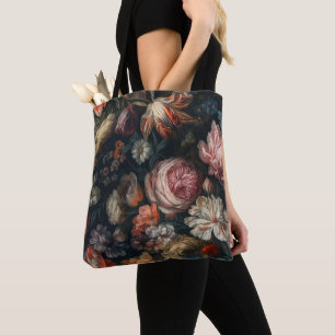 Elegante daminevloerverf tote bag