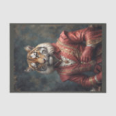 Elegante dandy Tijger in de late Victoriaans leeft Tissuepapier (Voorkant)