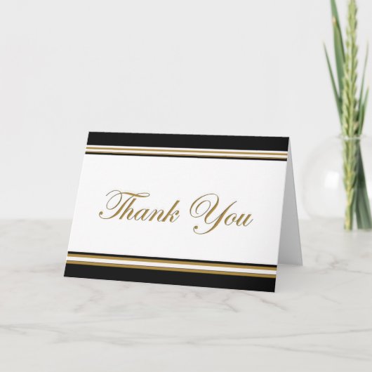 elegante dank je bedankkaart (Voorkant)