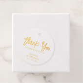 Elegante Dank Je Goud Bedankjes Labels (Met doos)