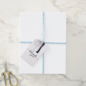 Elegante "Dank je wel"-kaart voor de bruidsdans Cadeaulabel (Met Touw)