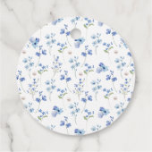 Elegante Dank U Parels & Prosecco Bruidsmeisjelfee Bedankjes Labels (Achterkant)