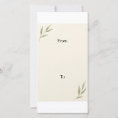 Elegante dankbaarheid - Abstracte dank u kunst Bedankkaart (Achterkant)