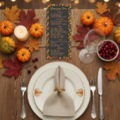 Elegante Dankdagmenu Menu