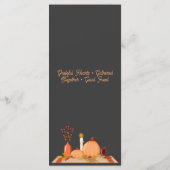 Elegante Dankdagmenu Menu (Achterkant)