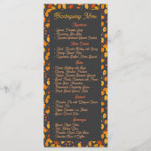 Elegante Dankdagmenu Menu (Voorkant)