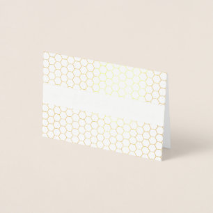Elegante Dankjewel Goud Folie Geometrische Typogra Kaarten