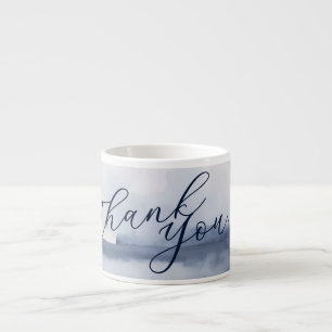 Elegante Dankkaart Aquarel Stijl Espresso Kop