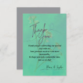 Elegante Dankkaart Bedankkaart (Voorkant / Achterkant)
