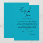 Elegante dankkaart bedankkaart (Voorkant / Achterkant)