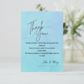 Elegante Dankkaart Bedankkaart (Staand voorkant)