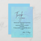Elegante Dankkaart Bedankkaart (Voorkant / Achterkant)