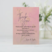 Elegante Dankkaart Bedankkaart (Staand voorkant)