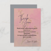 Elegante Dankkaart Bedankkaart (Voorkant / Achterkant)