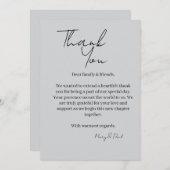 Elegante Dankkaart Bedankkaart (Voorkant / Achterkant)