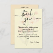 Elegante Dankkaart Bedankkaart (Voorkant / Achterkant)