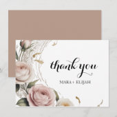 Elegante Dankkaart Bedankkaart (Voorkant / Achterkant)