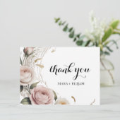 Elegante Dankkaart Bedankkaart (Staand voorkant)