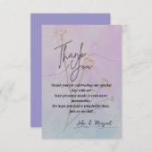 Elegante Dankkaart Bedankkaart (Voorkant / Achterkant)
