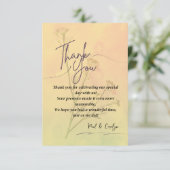 Elegante Dankkaart Bedankkaart (Staand voorkant)
