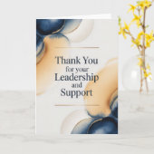 Elegante dankkaart voor baas kaart (Gele Bloem)