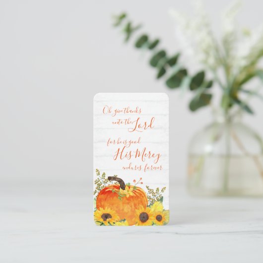 Elegante Dankzegging Thanksgiving Plaatskaartje (Staand voorkant)