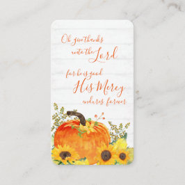 Elegante Dankzegging Thanksgiving Plaatskaartje