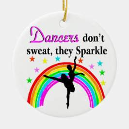 ELEGANTE DANSERES KERAMISCH ORNAMENT