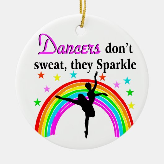 ELEGANTE DANSERES KERAMISCH ORNAMENT (Voorkant)