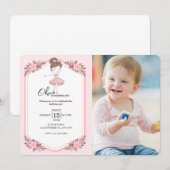 Elegante danseres |Roze verjaardagsfeestje voor me Kaart (Voorkant / Achterkant)