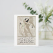 Elegante dansers, reclame, briefkaart (Staand voorkant)