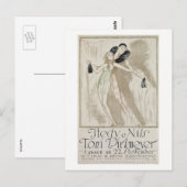 Elegante dansers, reclame, briefkaart (Voorkant / Achterkant)