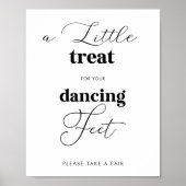 Elegante dansschoenen bruiloft bord poster (Voorkant)