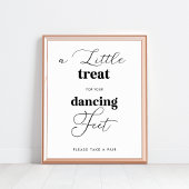 Elegante dansschoenen bruiloft bord poster
