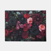 Elegante Dark Floral Arrangement met Rozen Deurmat (Voorkant)