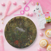 Elegante  Dark Floral Papieren Bordje (Feest)