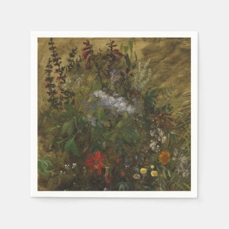 Elegante Dark Floral Servet