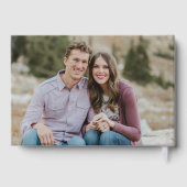 Elegante Dark Plum Floral Wedding Gastenboek (Achterkant)