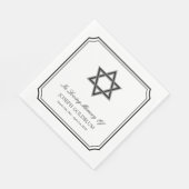 Elegante Davidsster in liefdevolle herinnering beg Servet (Hoek)