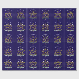 Elegante Davidster Hanukkah-cadeaupapier Cadeaupapier
