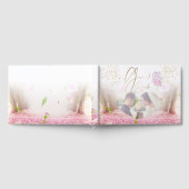 elegante de bodas y compromiso con flores y brillo gastenboek (Volledig)