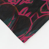 Elegante Decke mit Pinkem Blumenmuster Fleece Deken (Hoek)