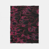 Elegante Decke mit Pinkem Blumenmuster Fleece Deken (Voorkant)