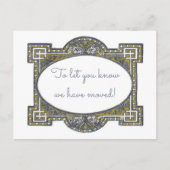 Elegante deco lijst kaarten, aanpassen voor uw geb aankondigingskaart (Voorkant)