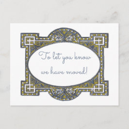 Elegante deco lijst kaarten, aanpassen voor uw geb aankondigingskaart