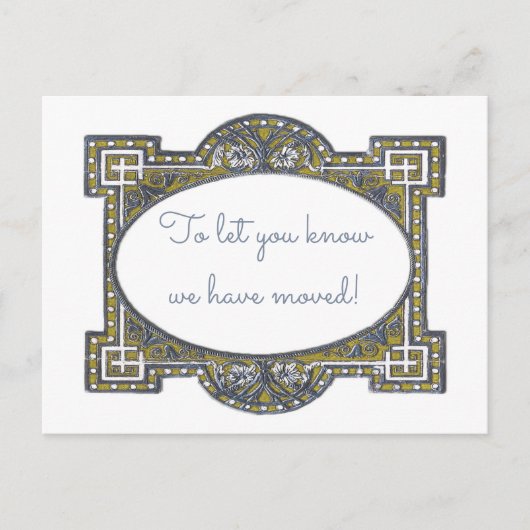 Elegante deco lijst kaarten, aanpassen voor uw geb aankondigingskaart (Voorkant)