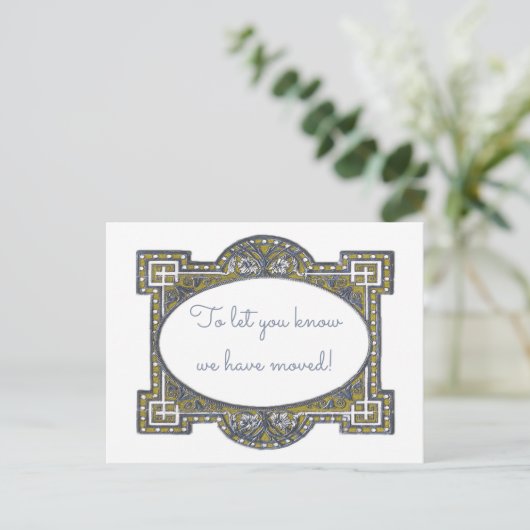 Elegante deco lijst kaarten, aanpassen voor uw geb aankondigingskaart (Staand voorkant)